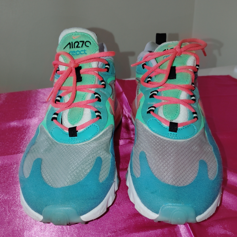 Nike Air Max 270 React Women's Sneakers in " Electro Green Lagoon "